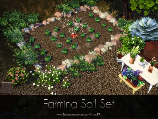 Sims 4 Farming Soil Set by Caroll91 at TSR