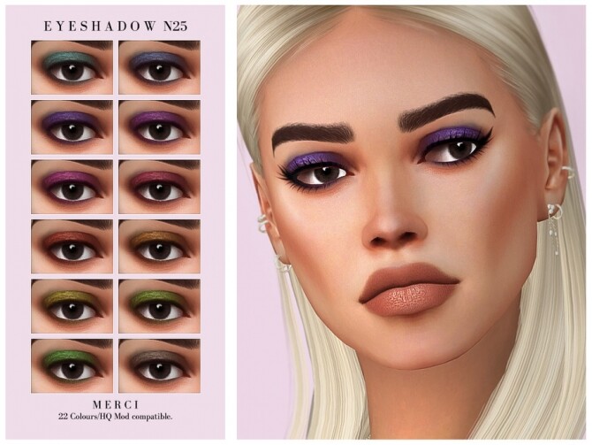 Sims 4 Eyeshadow N25 by Merci at TSR