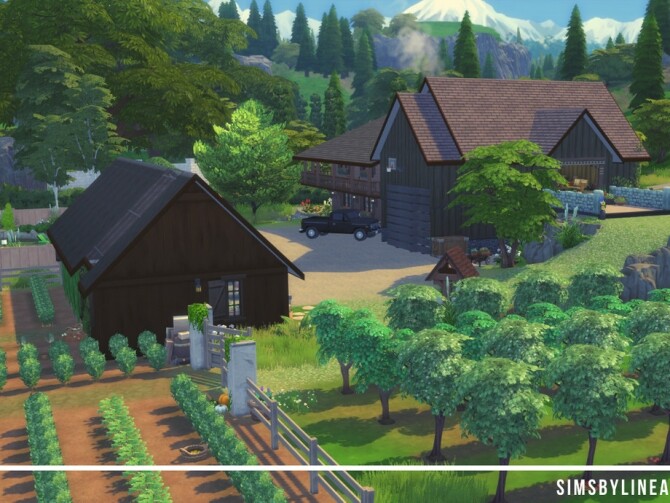 Sims 4 Alpine Vegetable Farm by SIMSBYLINEA at TSR