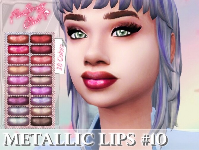 Sims 4 Metallic Lips #10 by FlaSimgo Club at TSR