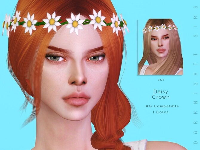 Sims 4 Daisy Crown by DarkNighTt at TSR
