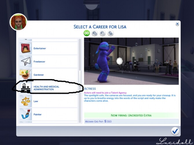 Sims 4 Health and Medical Administration Career by lucidoll at TSR