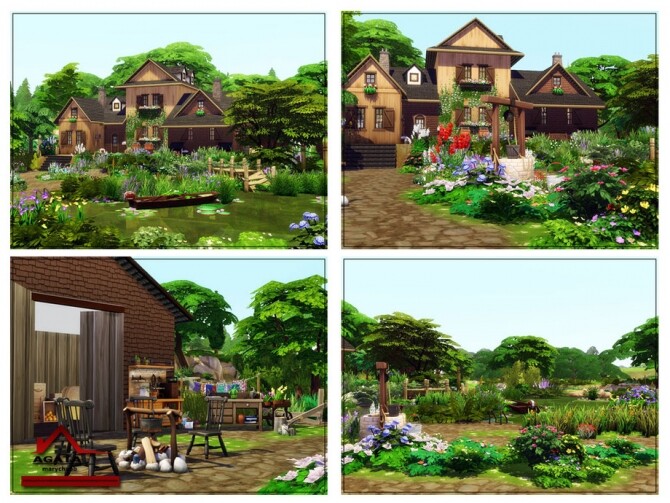 Sims 4 Agata house by marychabb at TSR