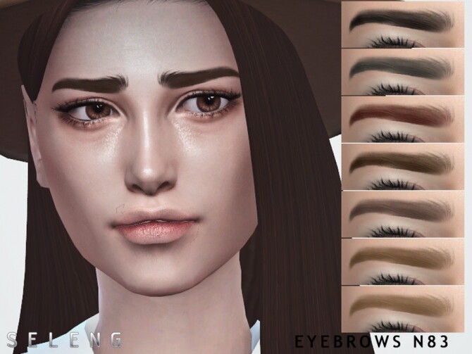 Sims 4 Eyebrows N83 by Seleng at TSR