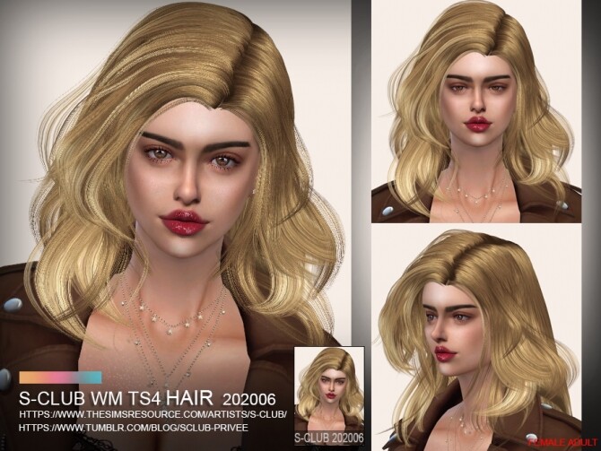 Sims 4 Hair 202006 by S Club WM at TSR