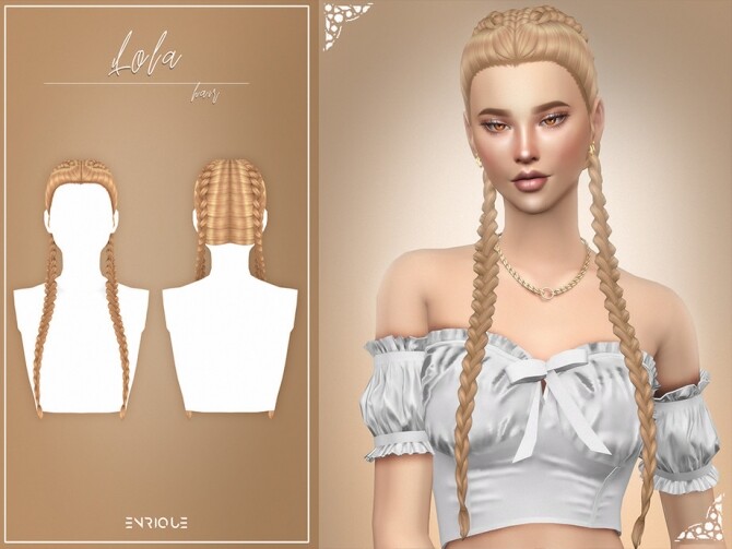 Sims 4 Lola Hairstyle by Enriques4 at TSR