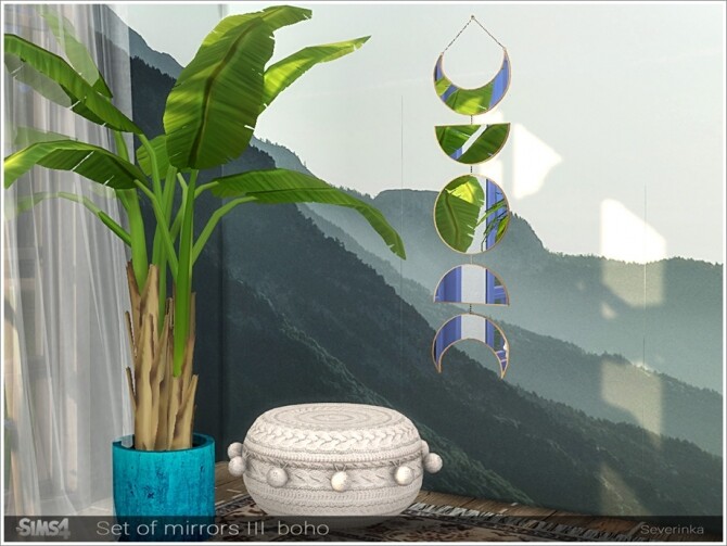 Sims 4 Set of Mirrors III Boho by Severinka at TSR