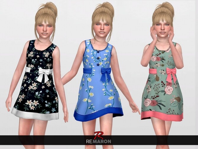 Sims 4 Summer Dress for Girls 02 by remaron at TSR