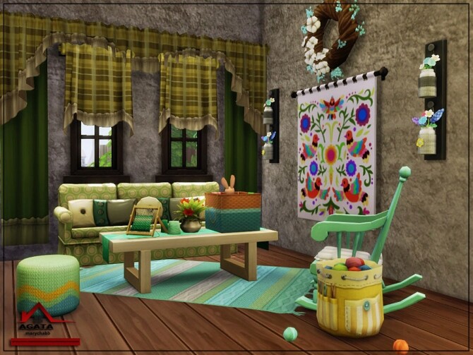Sims 4 Agata house by marychabb at TSR
