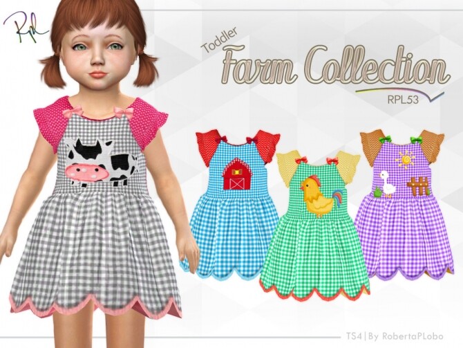 Sims 4 Toddler Dress Collection RPL53 by RobertaPLobo at TSR