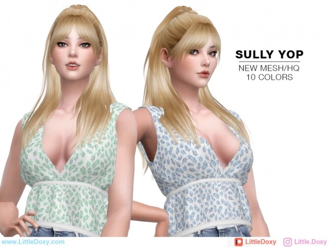 Sims 4 Sully Top by LittleDoxy at TSR