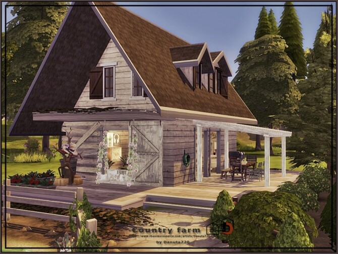 Sims 4 Old country farm by Danuta720 at TSR