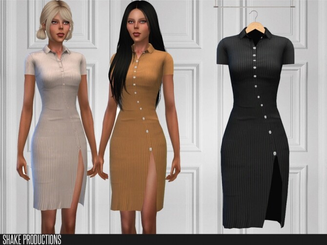 Sims 4 495 Dress by ShakeProductions at TSR