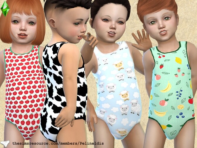 Sims 4 Toddler Farm Bodyvest 2 by Pelineldis at TSR