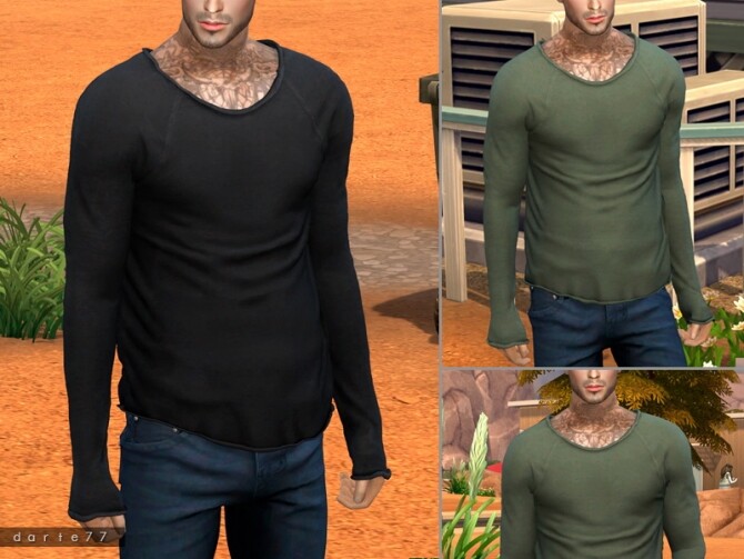 Sims 4 Long Sleeve T Shirt by Darte77 at TSR