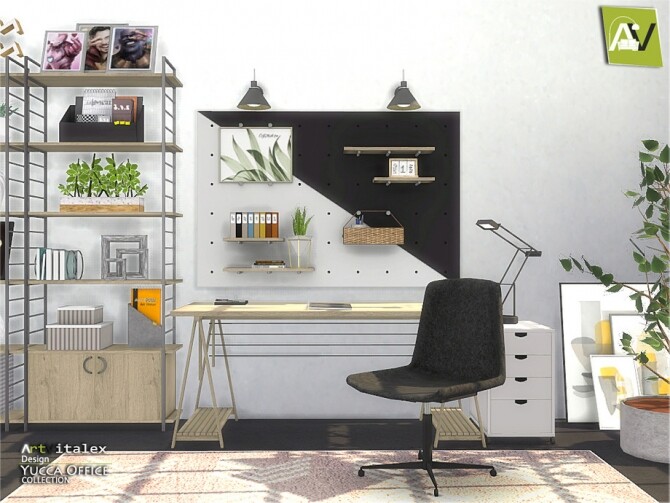 Sims 4 Yucca Office by ArtVitalex at TSR