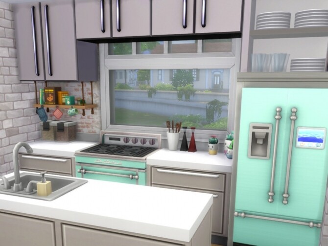 Sims 4 Minty House by FancyPantsGeneral112 at TSR