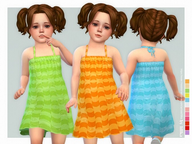 Sims 4 Eila Dress by lillka at TSR