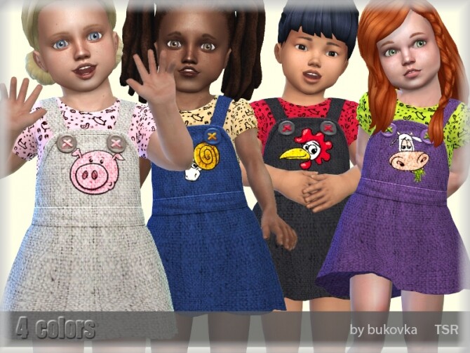 Sims 4 Dress Fun Farm by bukovka at TSR