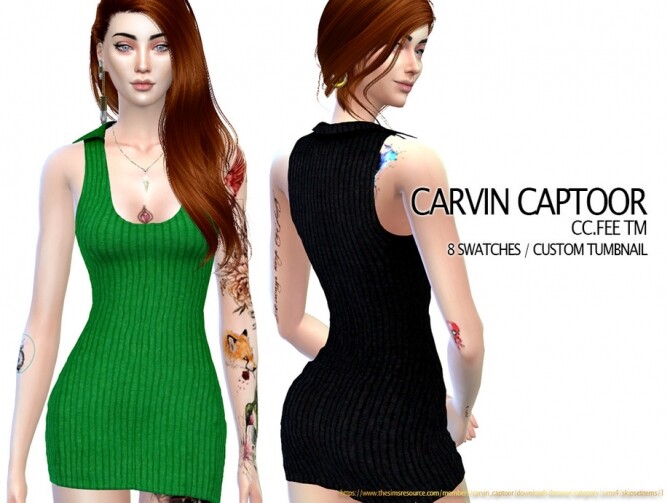 Sims 4 FEE TM dress by carvin captoor at TSR