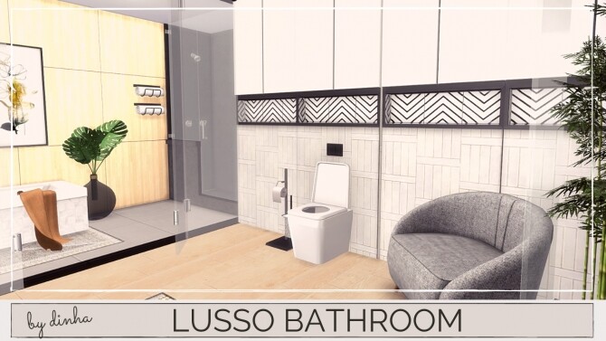 Sims 4 LUSSO BATHROOM at Dinha Gamer