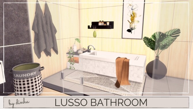 Sims 4 LUSSO BATHROOM at Dinha Gamer