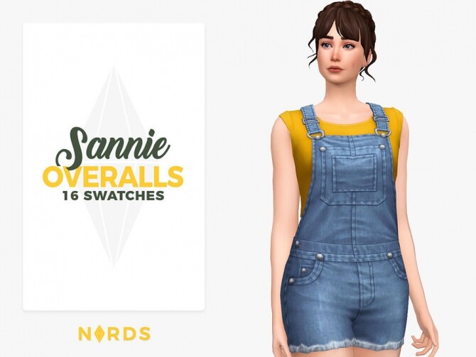 Sims 4 Sannie Overalls by Nords at TSR