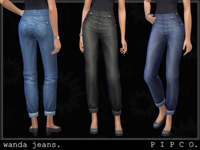 Sims 4 Wanda jeans by pipco at TSR