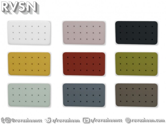 Sims 4 Peg To Differ 2.0 Pegboard Set by RAVASHEEN at TSR