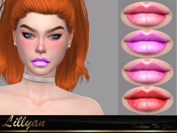 Sims 4 Lipstick Elisa by LYLLYAN at TSR