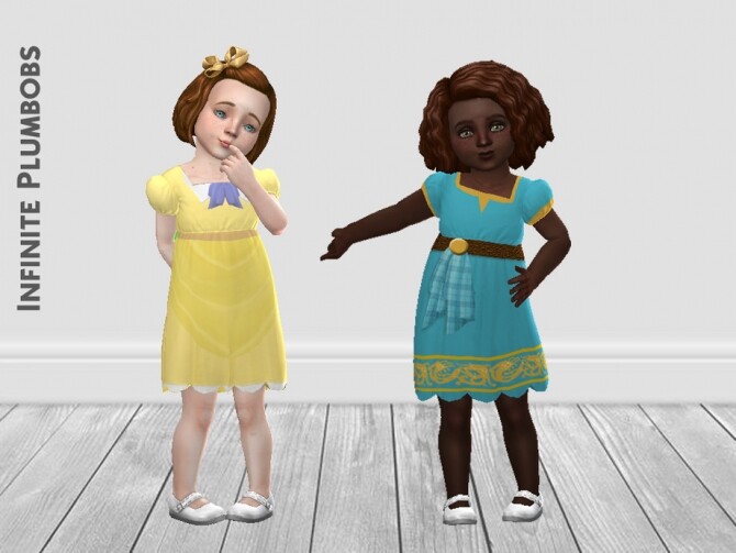 Sims 4 Toddler Princess Dresses II by InfinitePlumbobs at TSR