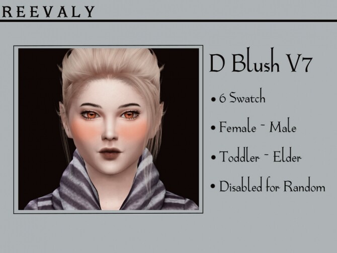 Sims 4 D Blush V7 by Reevaly at TSR