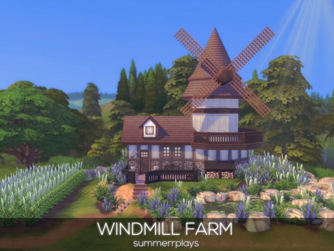 Sims 4 Windmill Farm by Summerr Plays at TSR