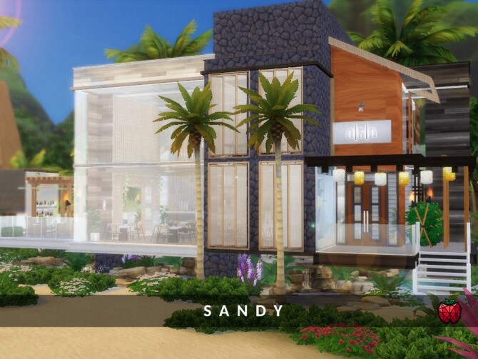 Sims 4 Sandy restaurant by melapples at TSR