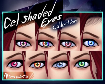 Cel Shaded Eyes DR by Ninapieta at Mod The Sims
