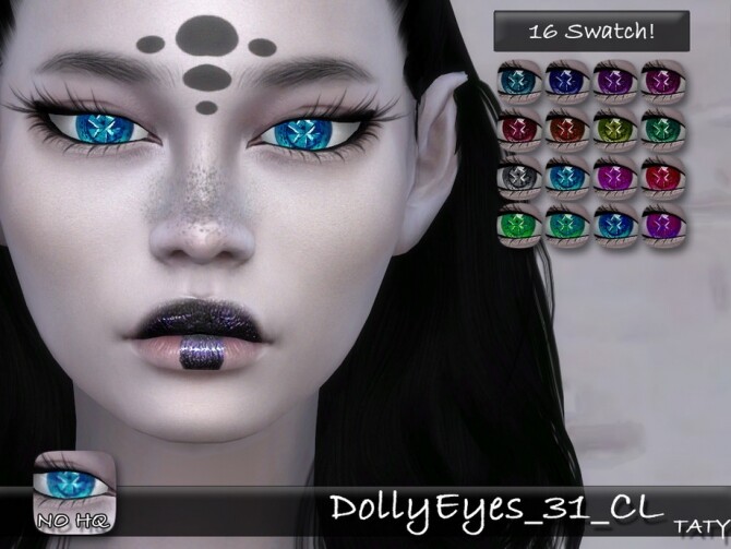 Sims 4 Dolly Eyes 31 CL by tatygagg at TSR