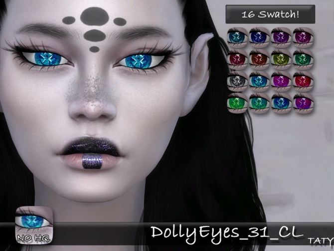 Dolly Eyes 31 CL by tatygagg at TSR » Sims 4 Updates