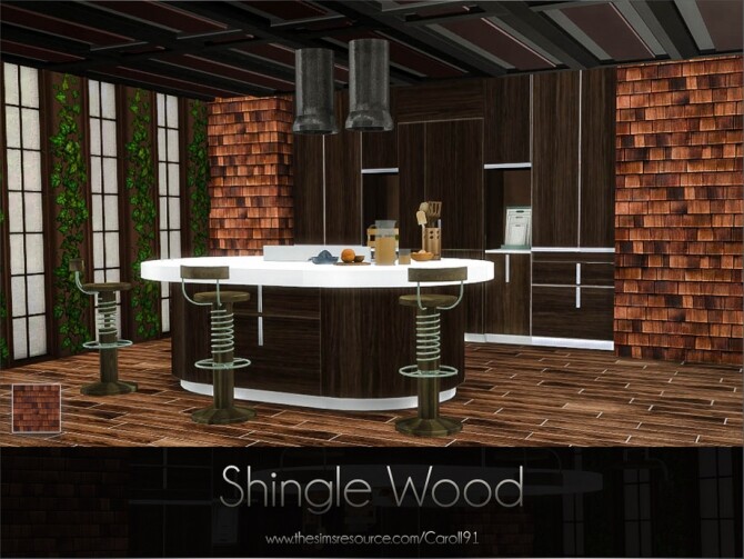 Sims 4 Shingle Wood by Caroll91 at TSR