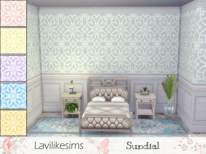 Sims 4 Sundial wallpaper by lavilikesims at TSR