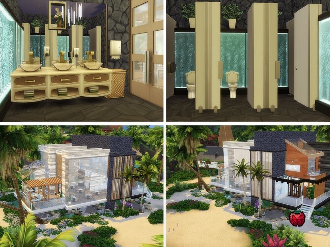 Sims 4 Sandy restaurant by melapples at TSR
