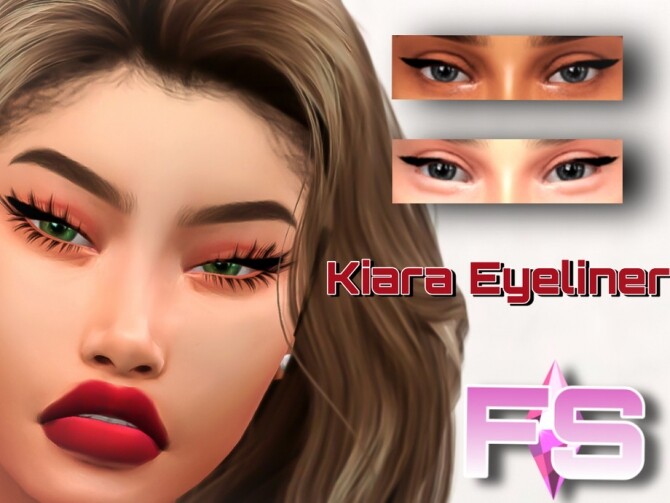 Sims 4 Kiara Eyeliner FS01 by FamSimsss at TSR