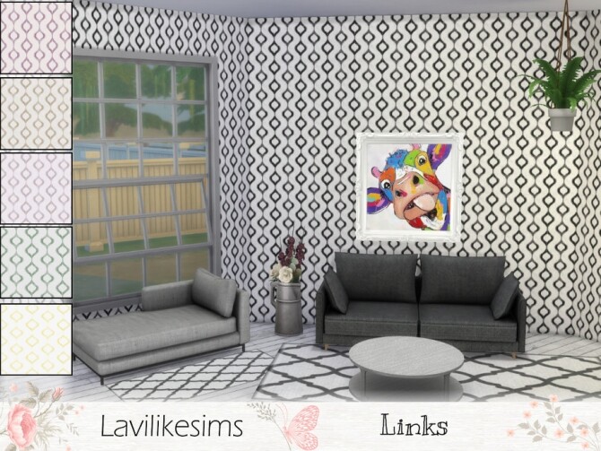 Sims 4 Chain Links Wall by lavilikesims at TSR
