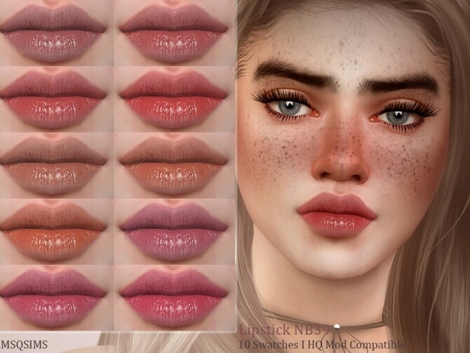 Sims 4 Lipstick NB39 at MSQ Sims