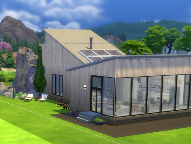 Sims 4 Eggebu Modern Home at KyriaT’s Sims 4 World