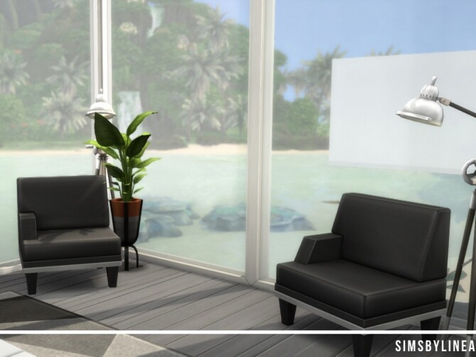 Sims 4 Modern Beach Mansion by SIMSBYLINEA at TSR