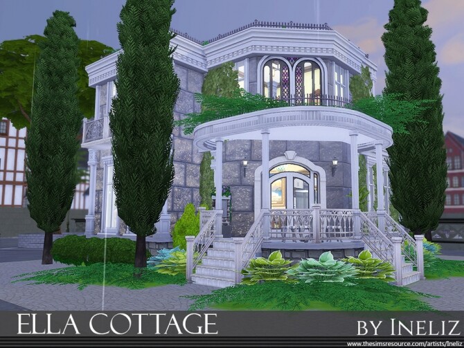 Sims 4 Ella Cottage by Ineliz at TSR