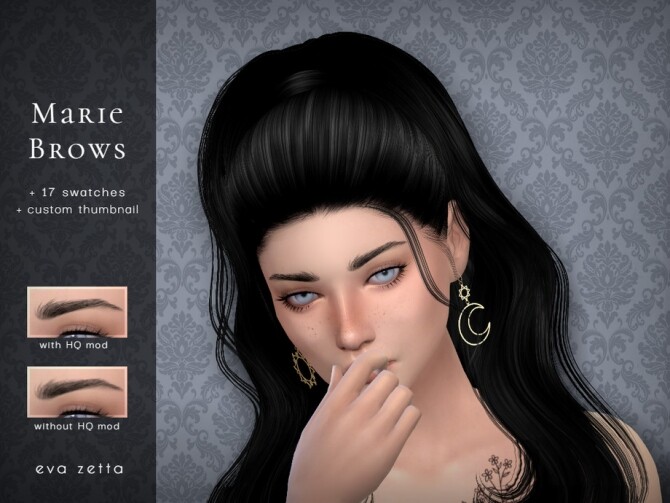 Sims 4 Marie Eyebrows by Eva Zetta at TSR
