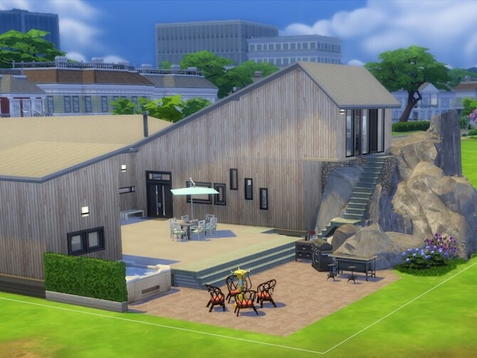 Sims 4 Eggebu Modern Home at KyriaT’s Sims 4 World