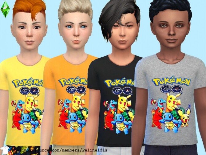Sims 4 Pokemon T Shirt by Pelineldis at TSR