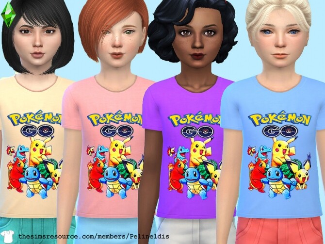 Sims 4 Pokemon T Shirt by Pelineldis at TSR